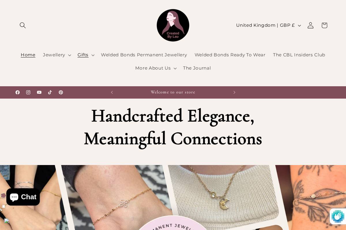 Created By Lau & Welded Bonds by Created By Lau homepage screenshot