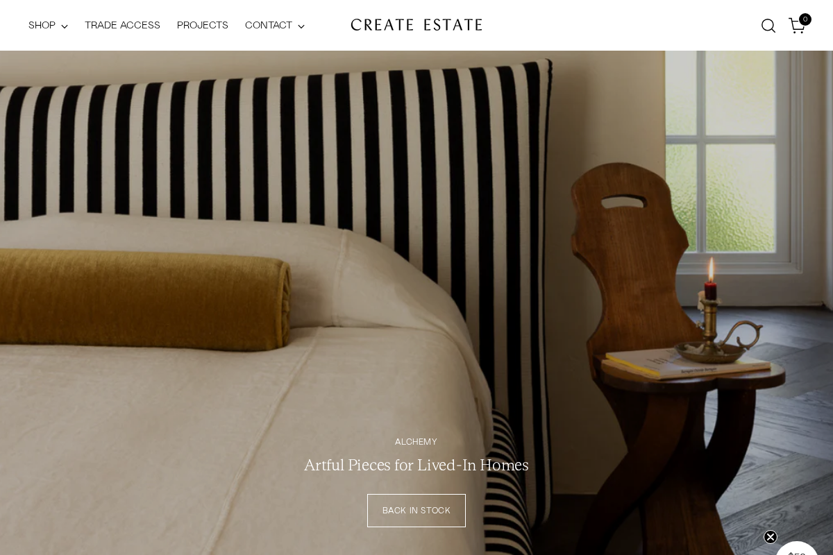 Create Estate homepage screenshot