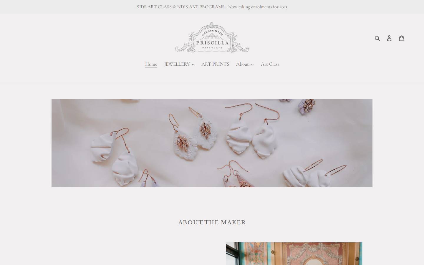 createwithpriscilla.com homepage screenshot