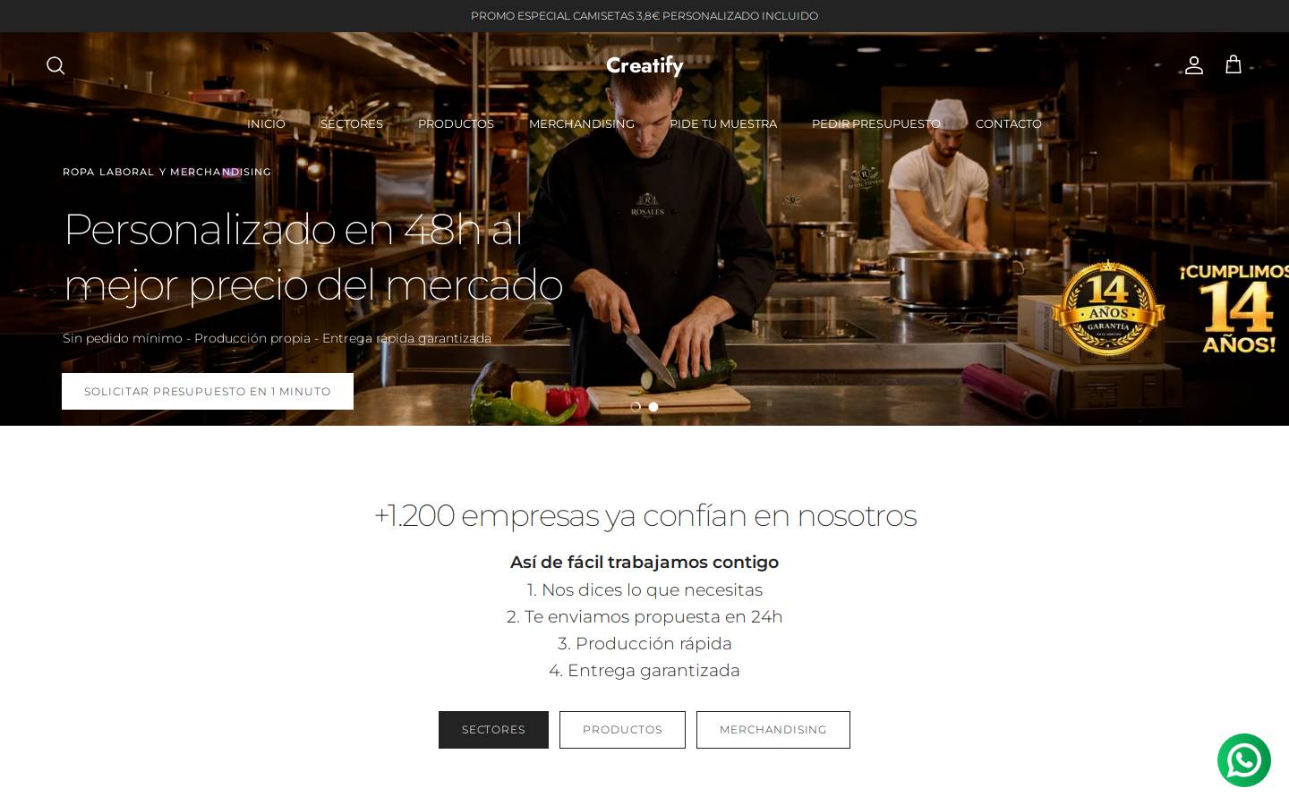 creatify.es homepage screenshot