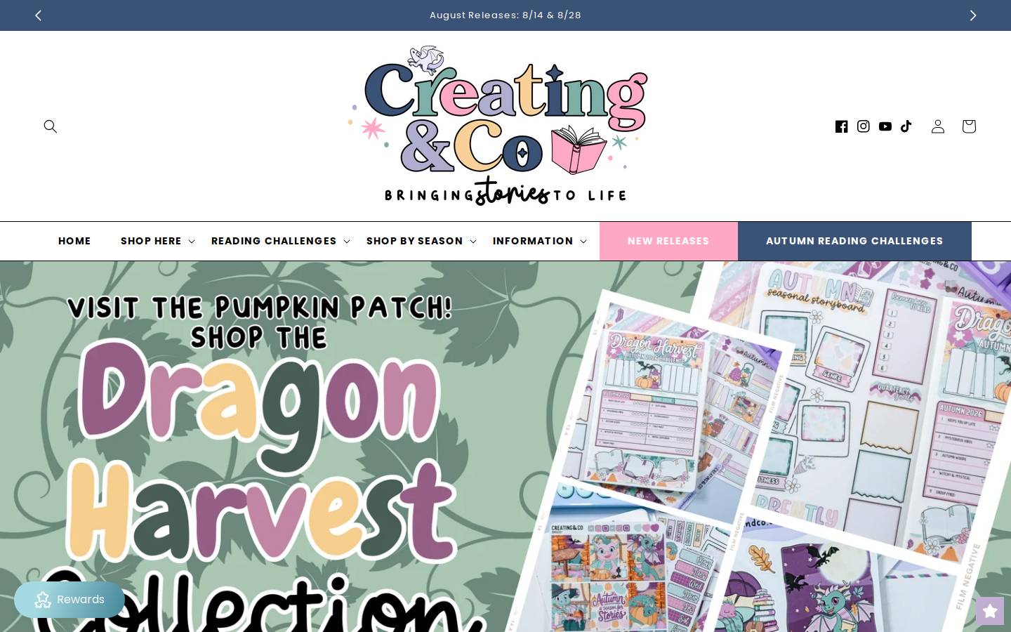 creatingandco.com homepage screenshot
