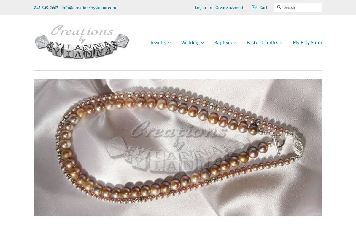 creationsbyyianna.com homepage screenshot