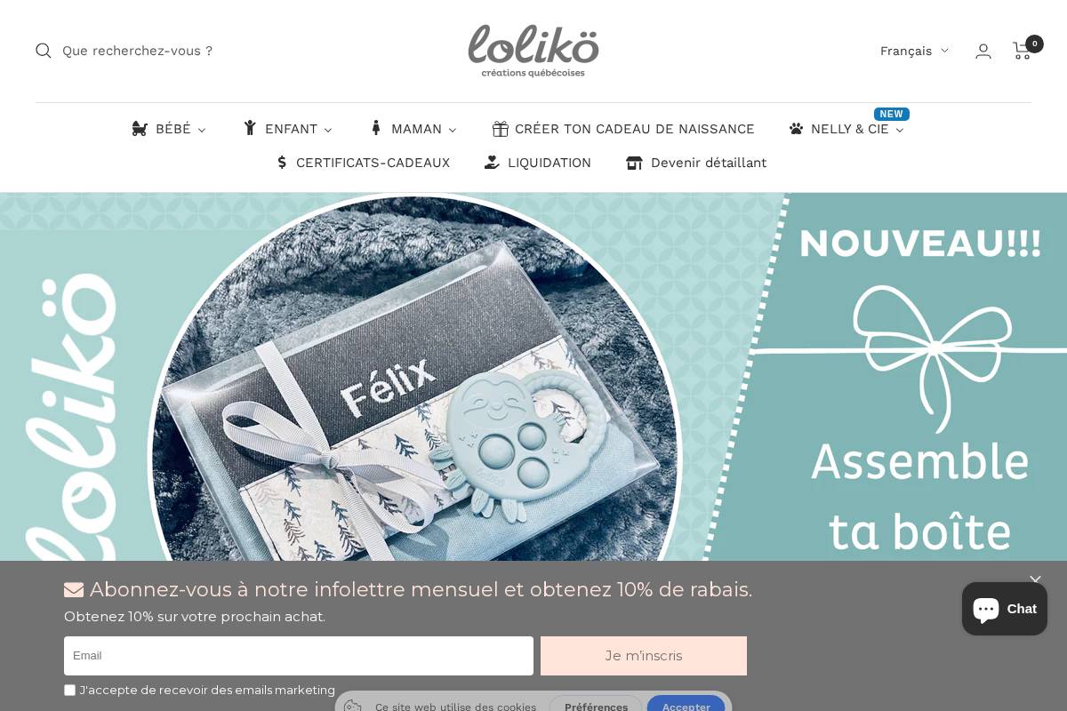 creationsloliko.com homepage screenshot