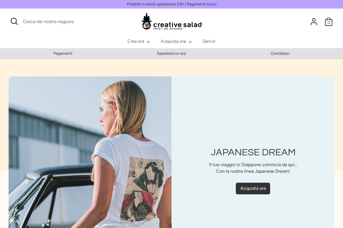 Creative Salad homepage screenshot