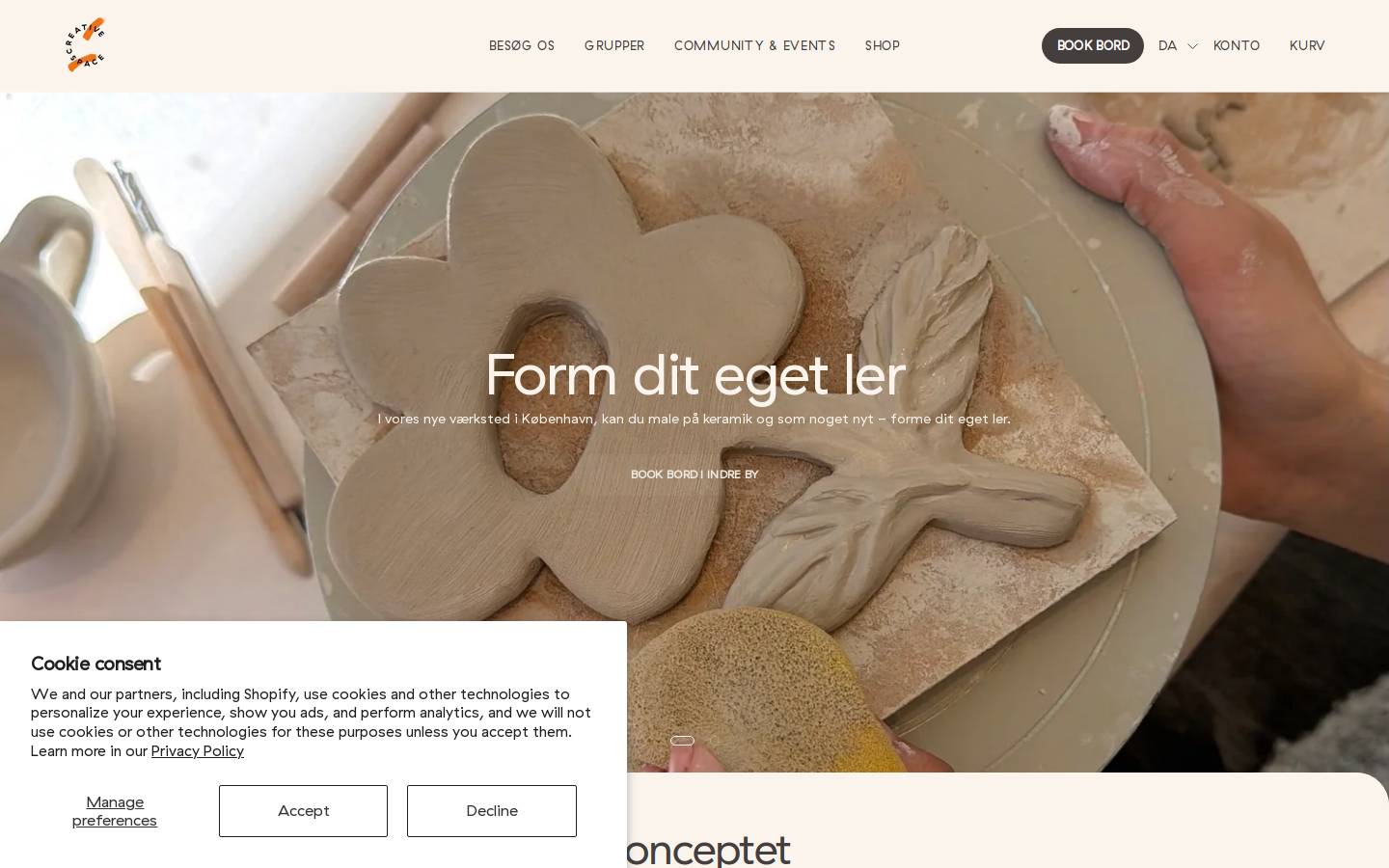 Creative Space homepage screenshot