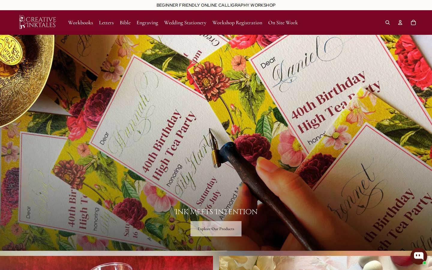 creativeinktales.com homepage screenshot
