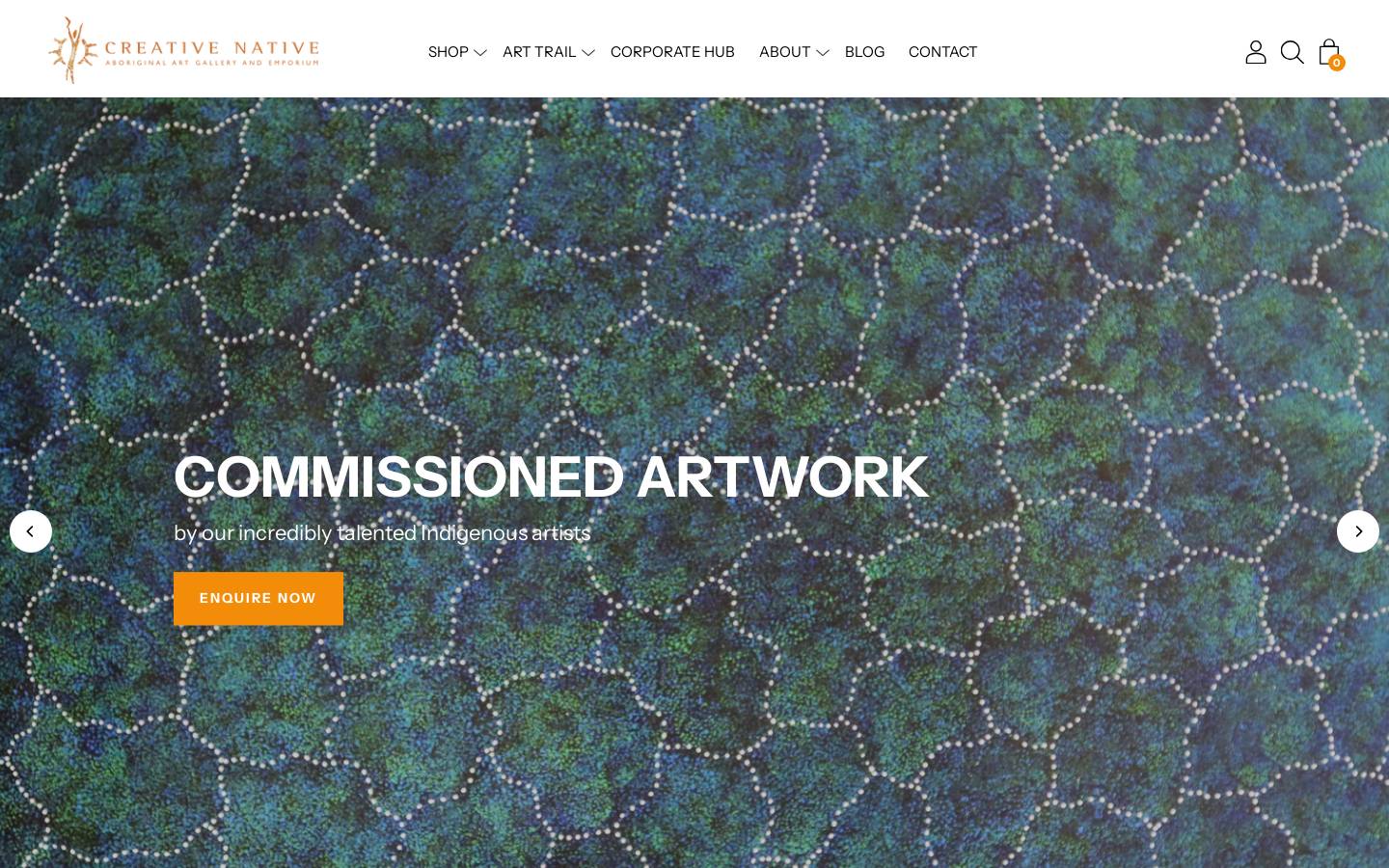 creativenative.com.au homepage screenshot