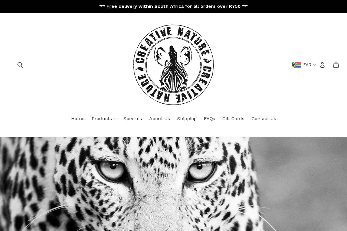 creativenature.online homepage screenshot