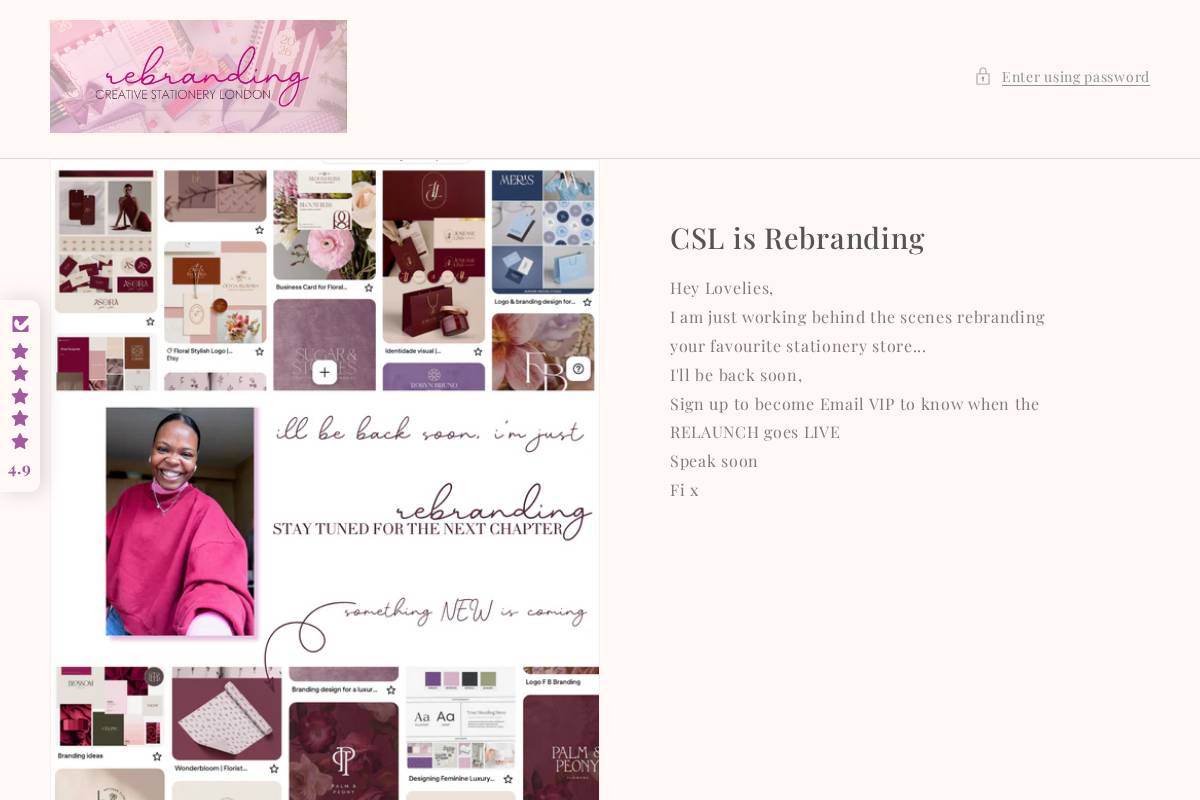 creativestationerylondon.com homepage screenshot