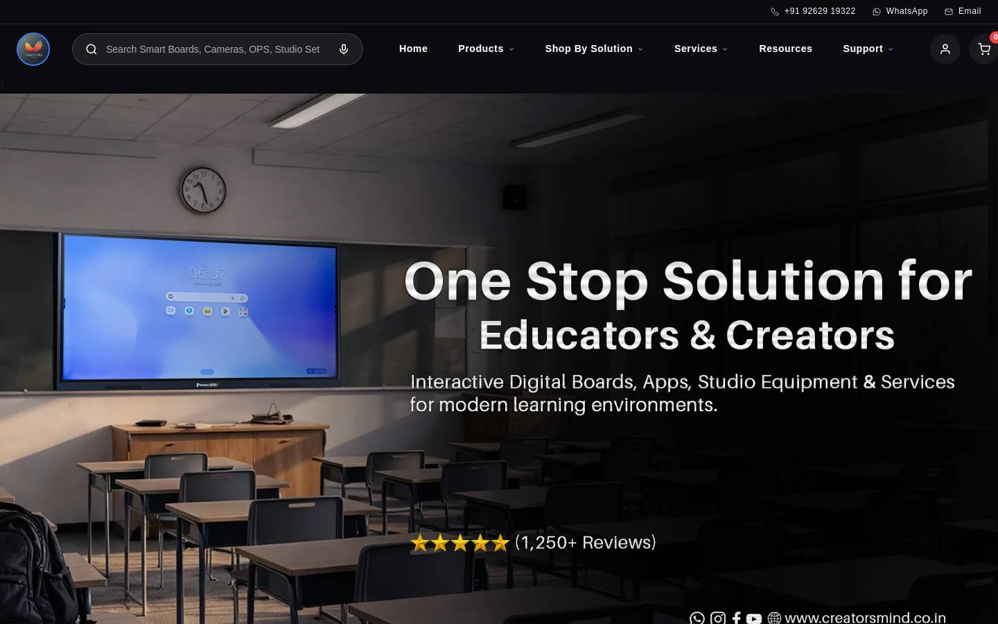 creatorsmind.shop homepage screenshot