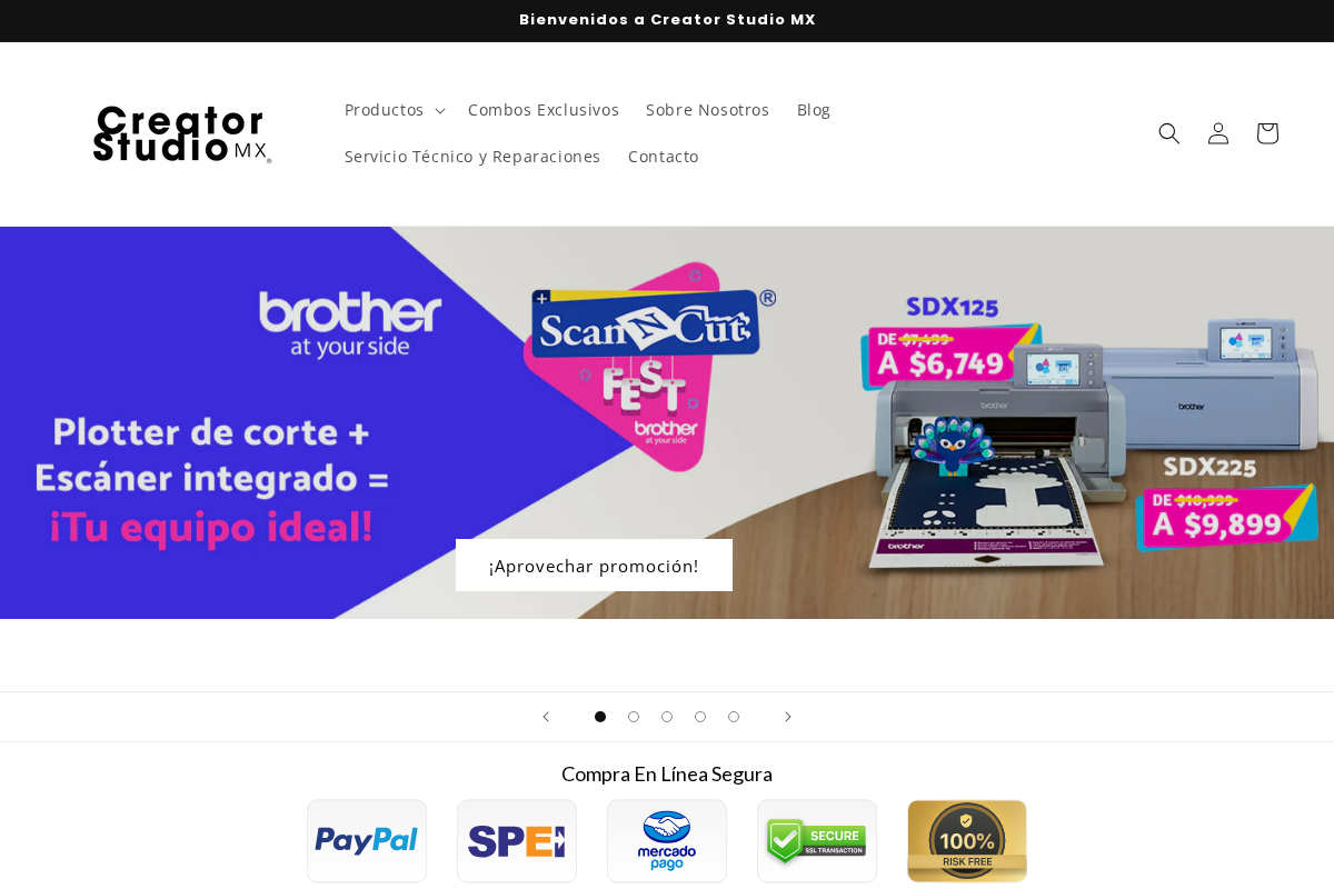 Creator Studio México homepage screenshot