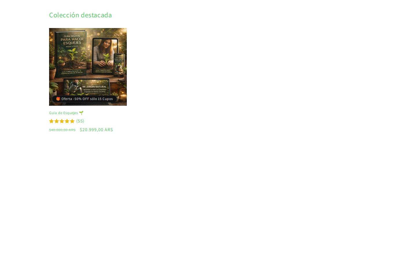 crecimientonatural.com homepage screenshot