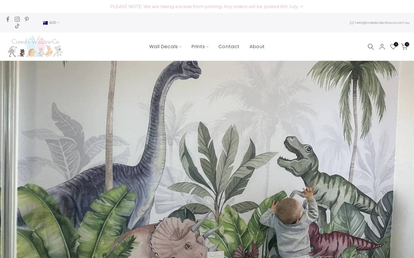 creedandwillowco.com.au homepage screenshot