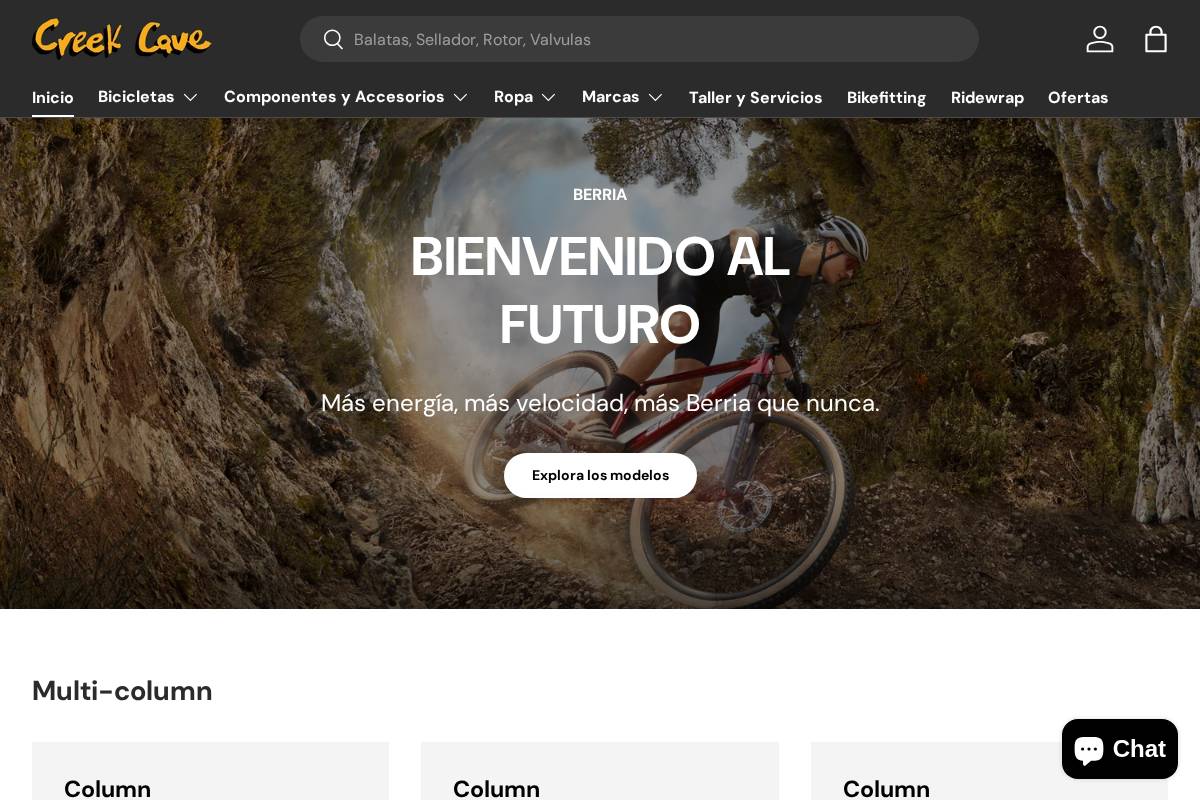 creekcave.com homepage screenshot