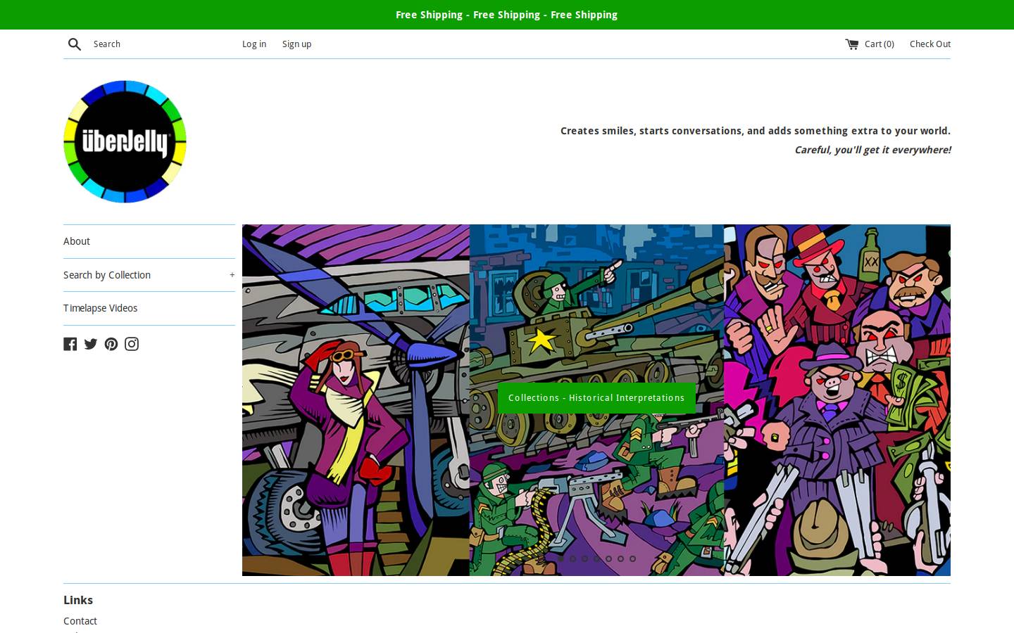 creepyoccasions.com homepage screenshot