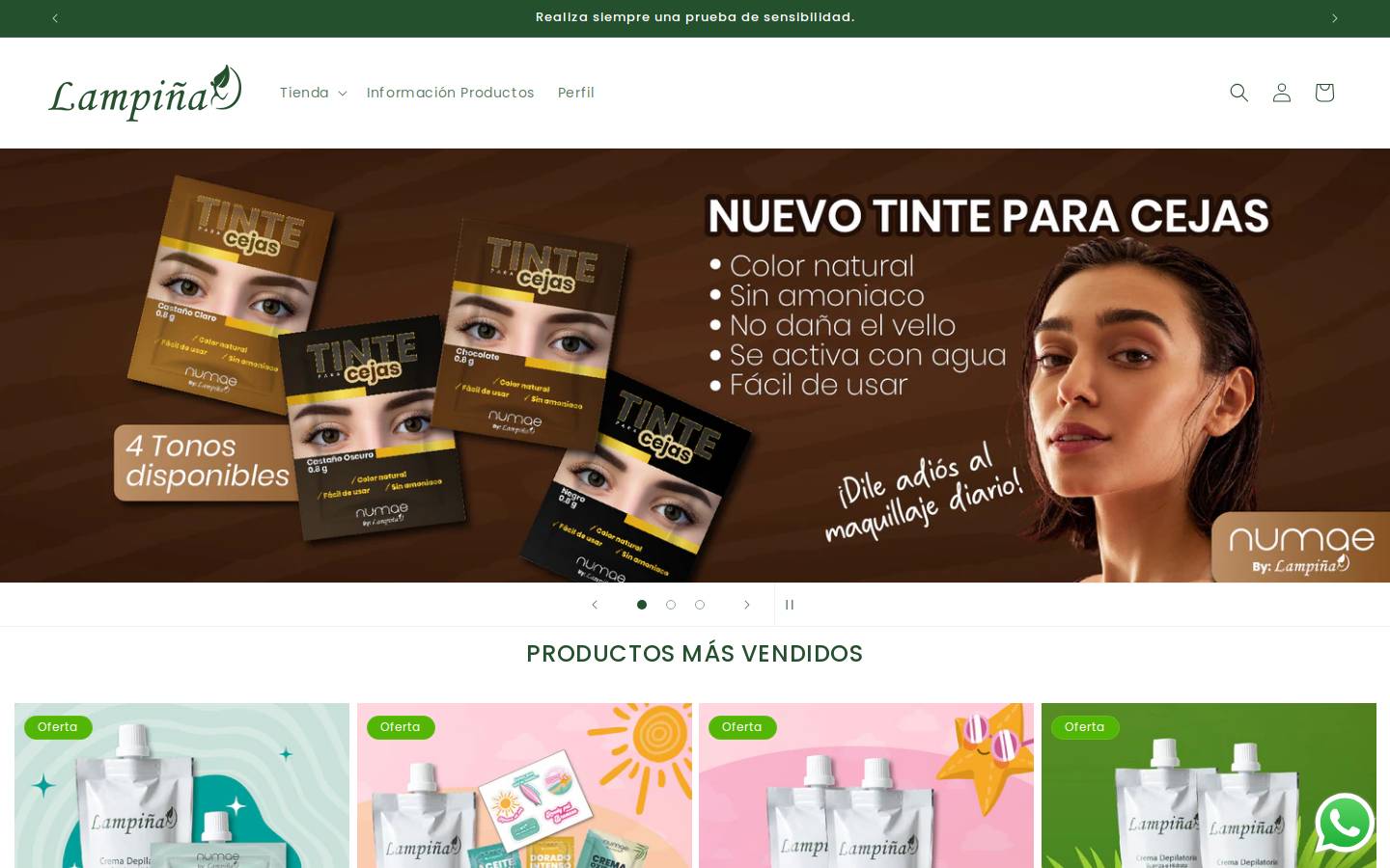 cremalampina.com homepage screenshot