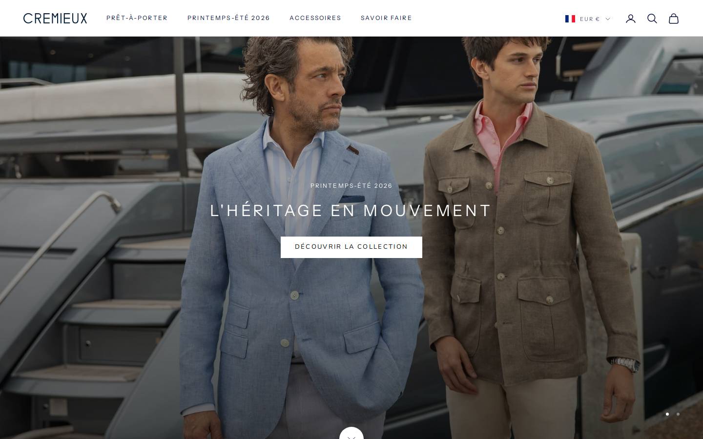 cremieux.fr homepage screenshot