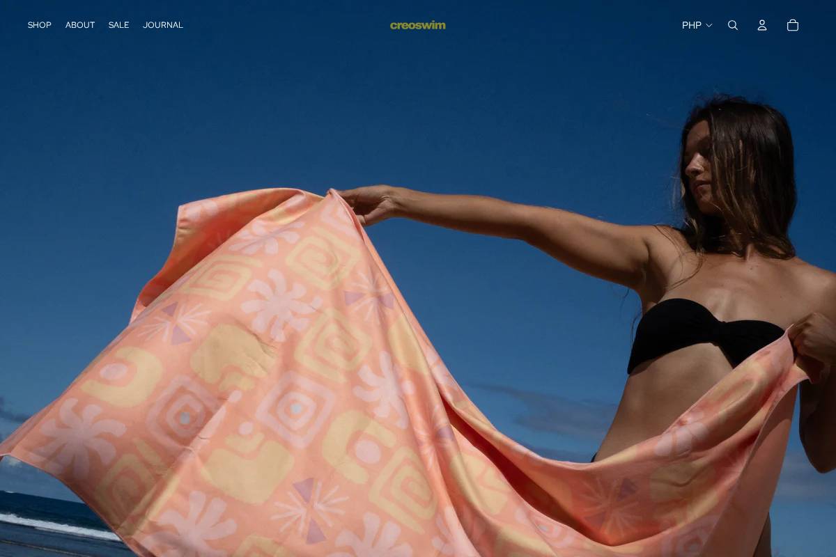 creoswim.com homepage screenshot