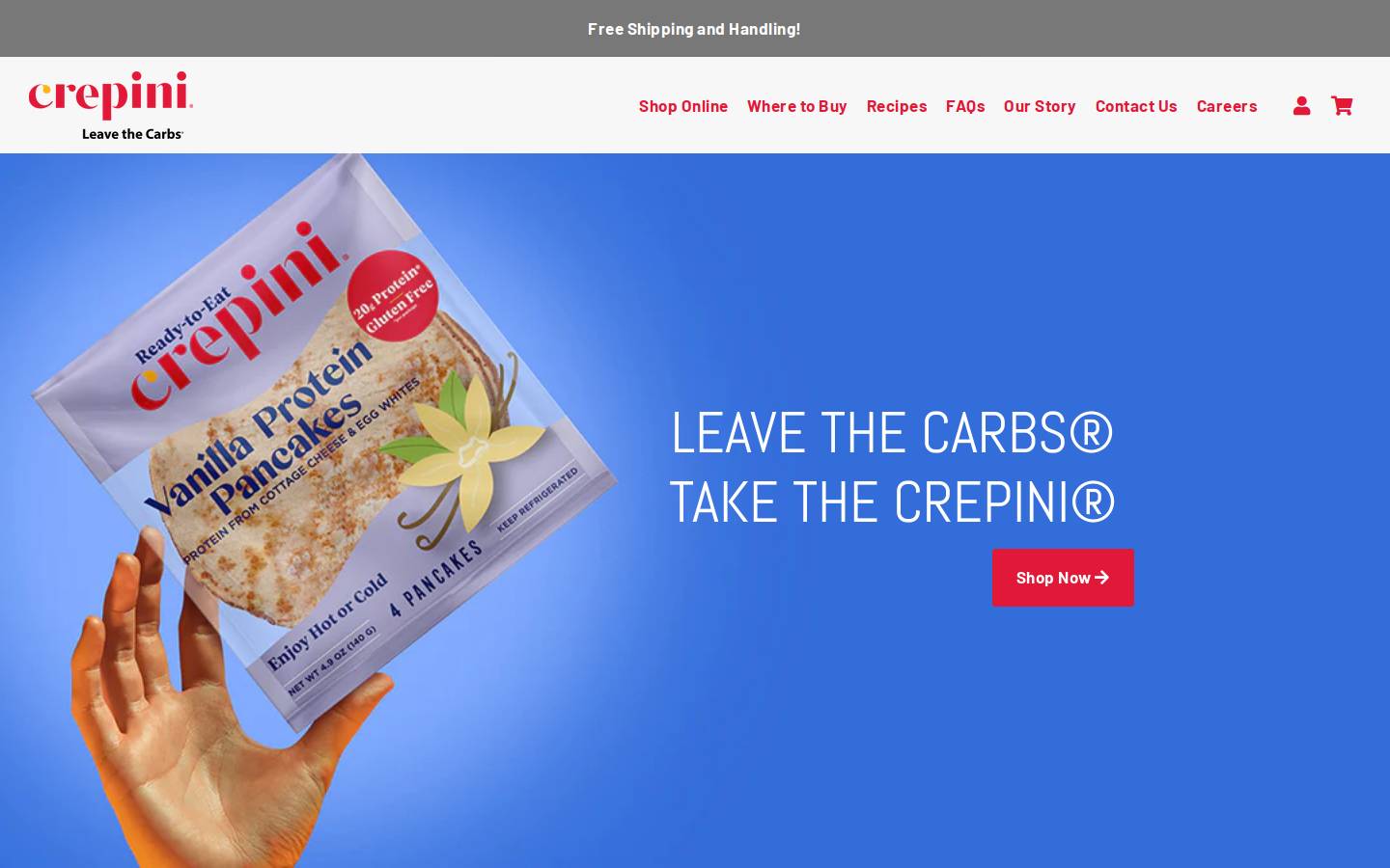 crepini.com homepage screenshot