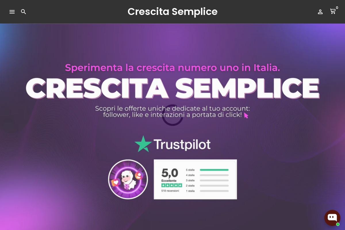 Crescita Semplice homepage screenshot