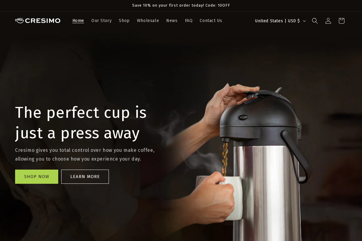 cresimo.com homepage screenshot