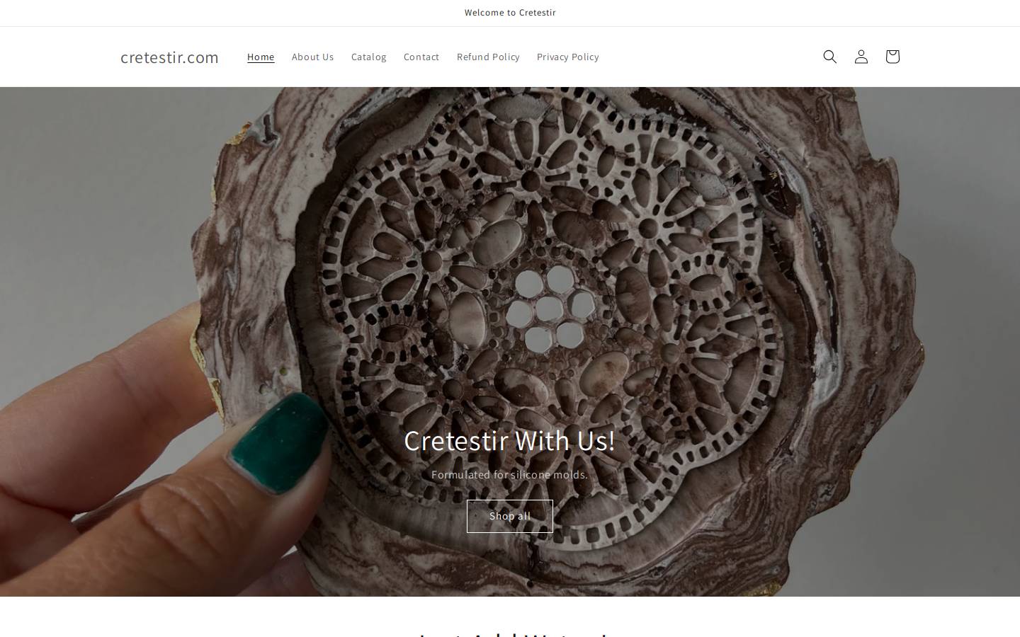 cretestir.com homepage screenshot