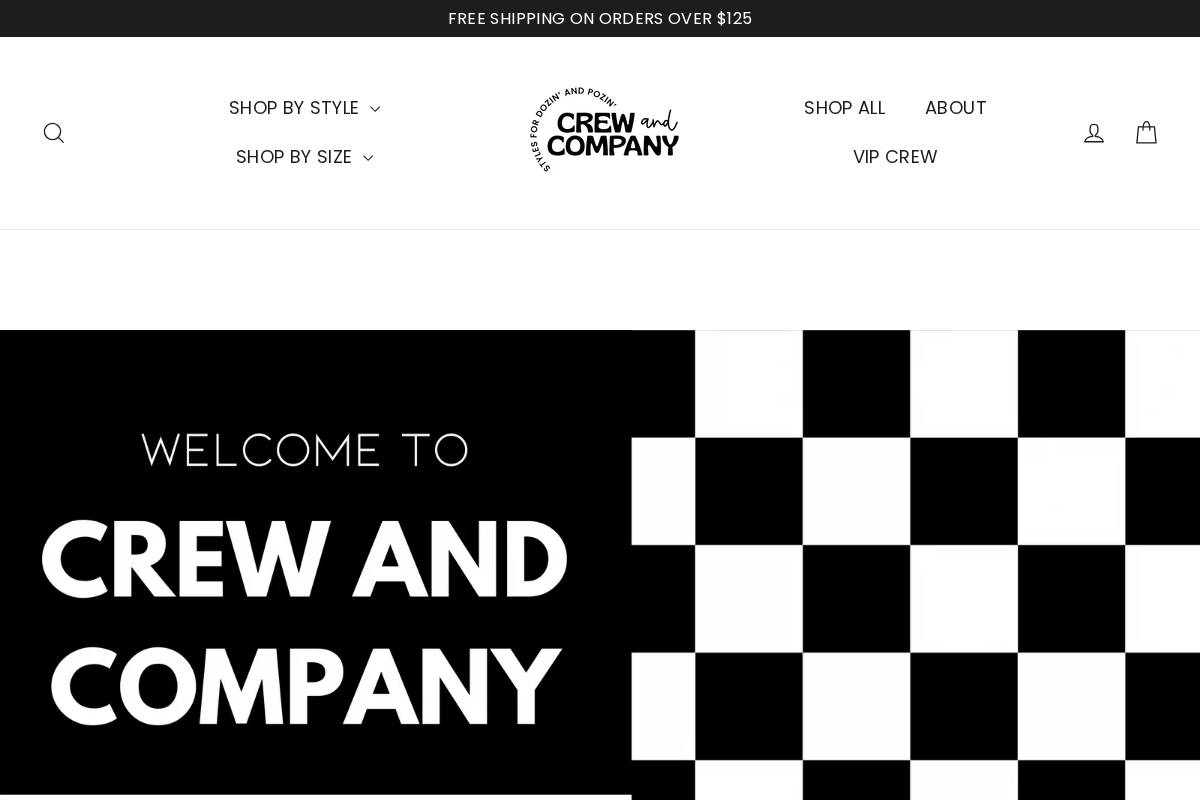 crewandcompany.co homepage screenshot