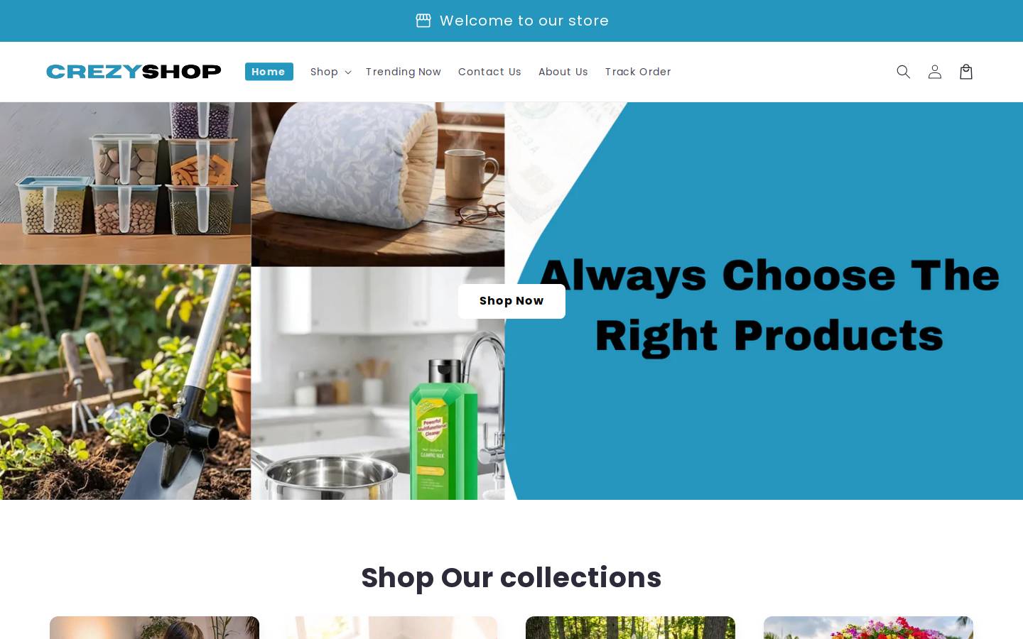 crezyshop.com homepage screenshot