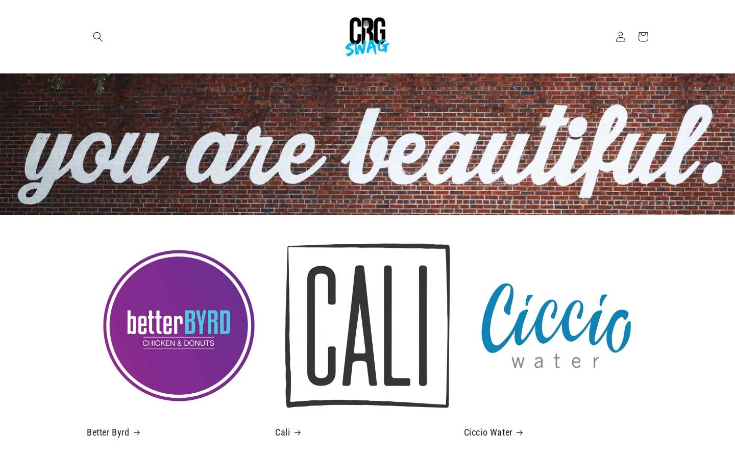 crgswag.com homepage screenshot