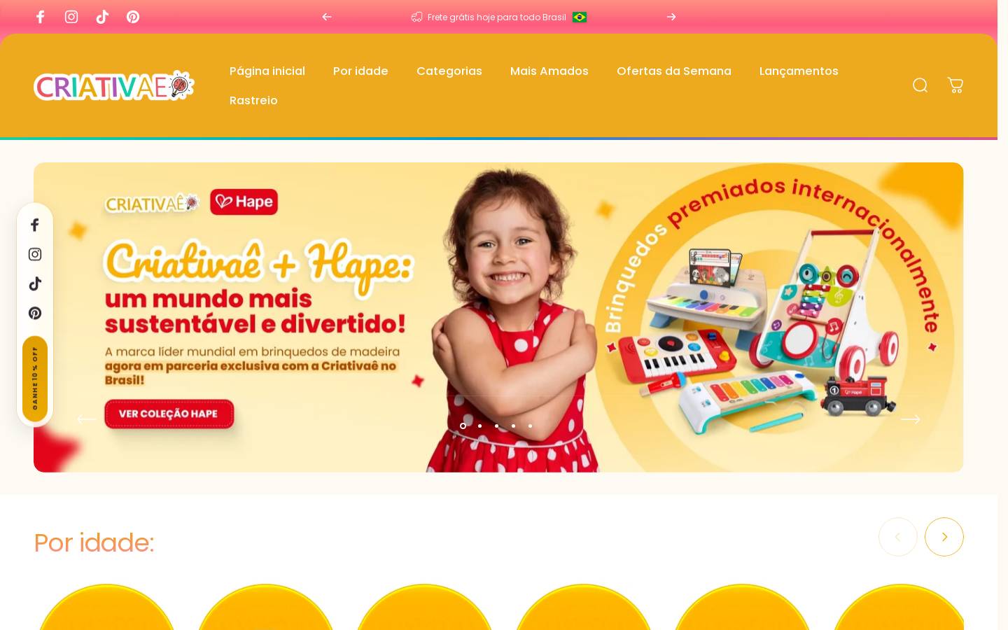 criativae.com.br homepage screenshot