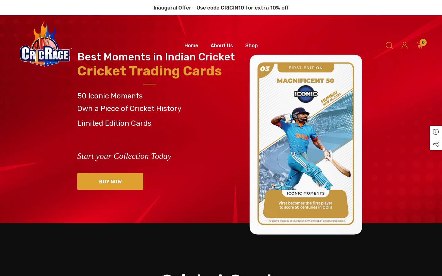 cricrage.com homepage screenshot