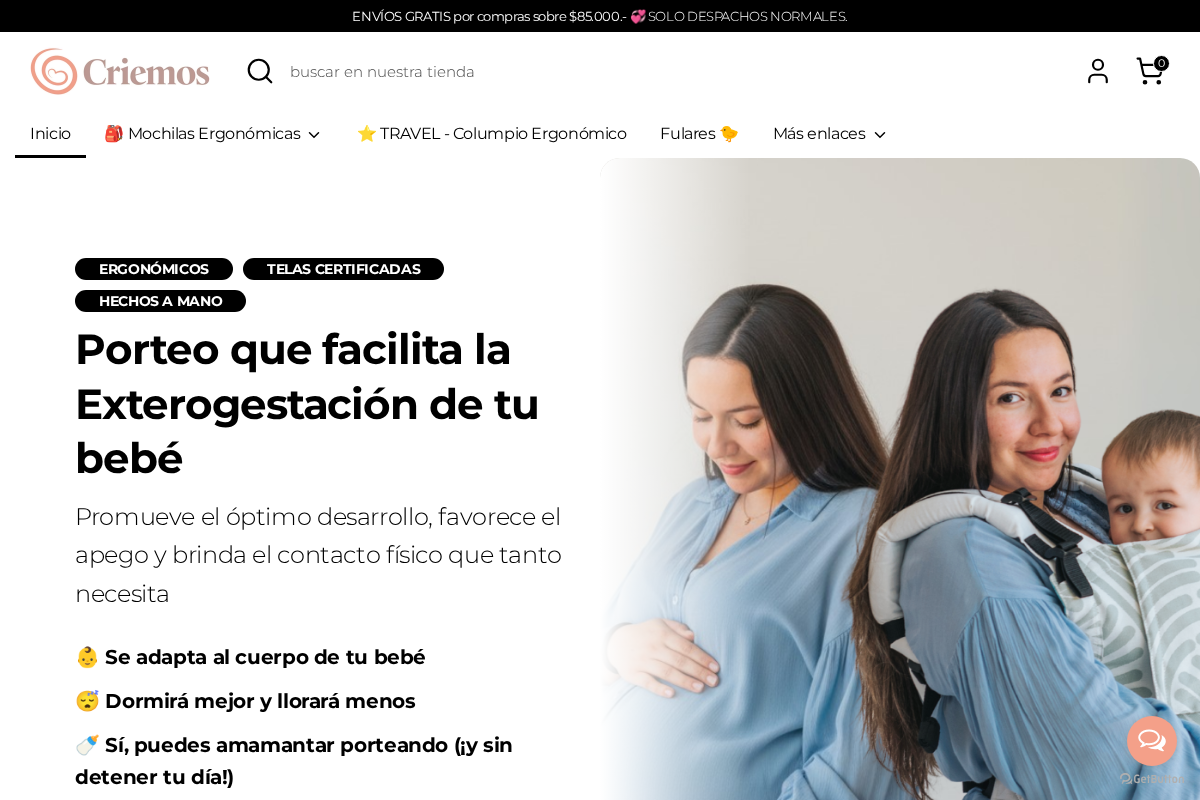 Criemos homepage screenshot