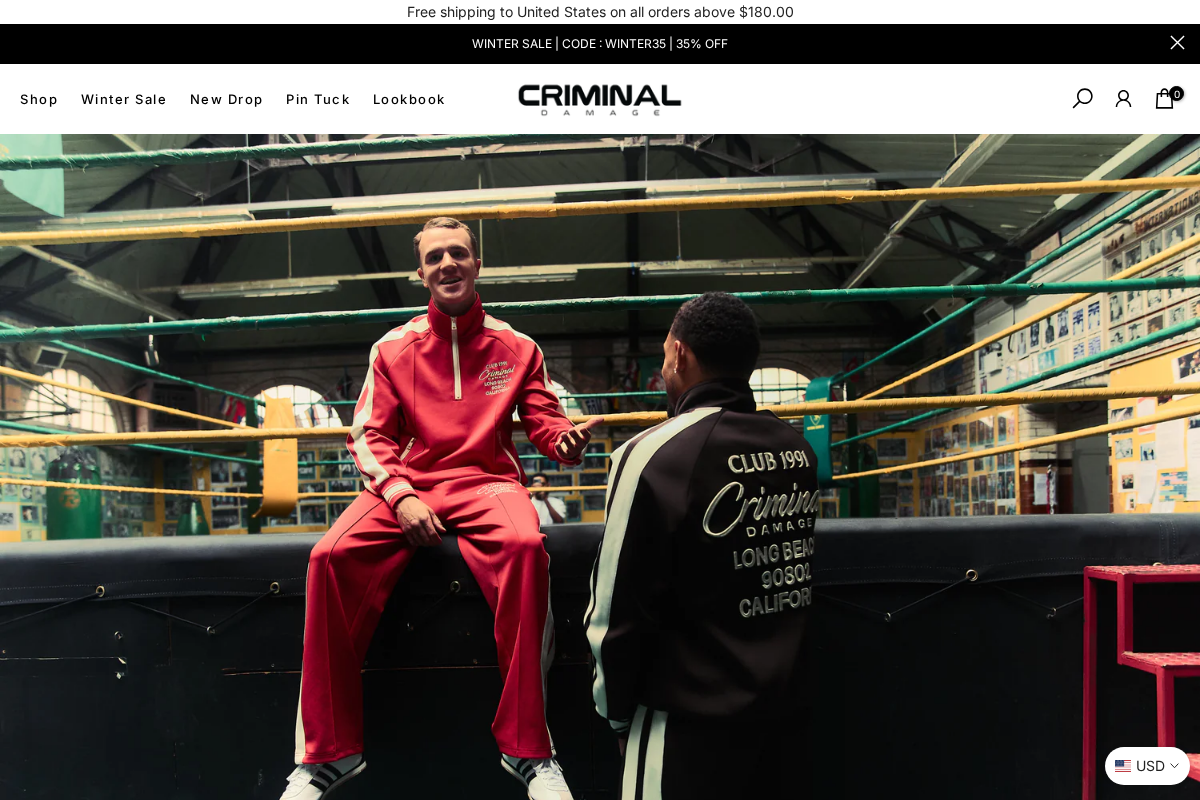Criminaldamage homepage screenshot
