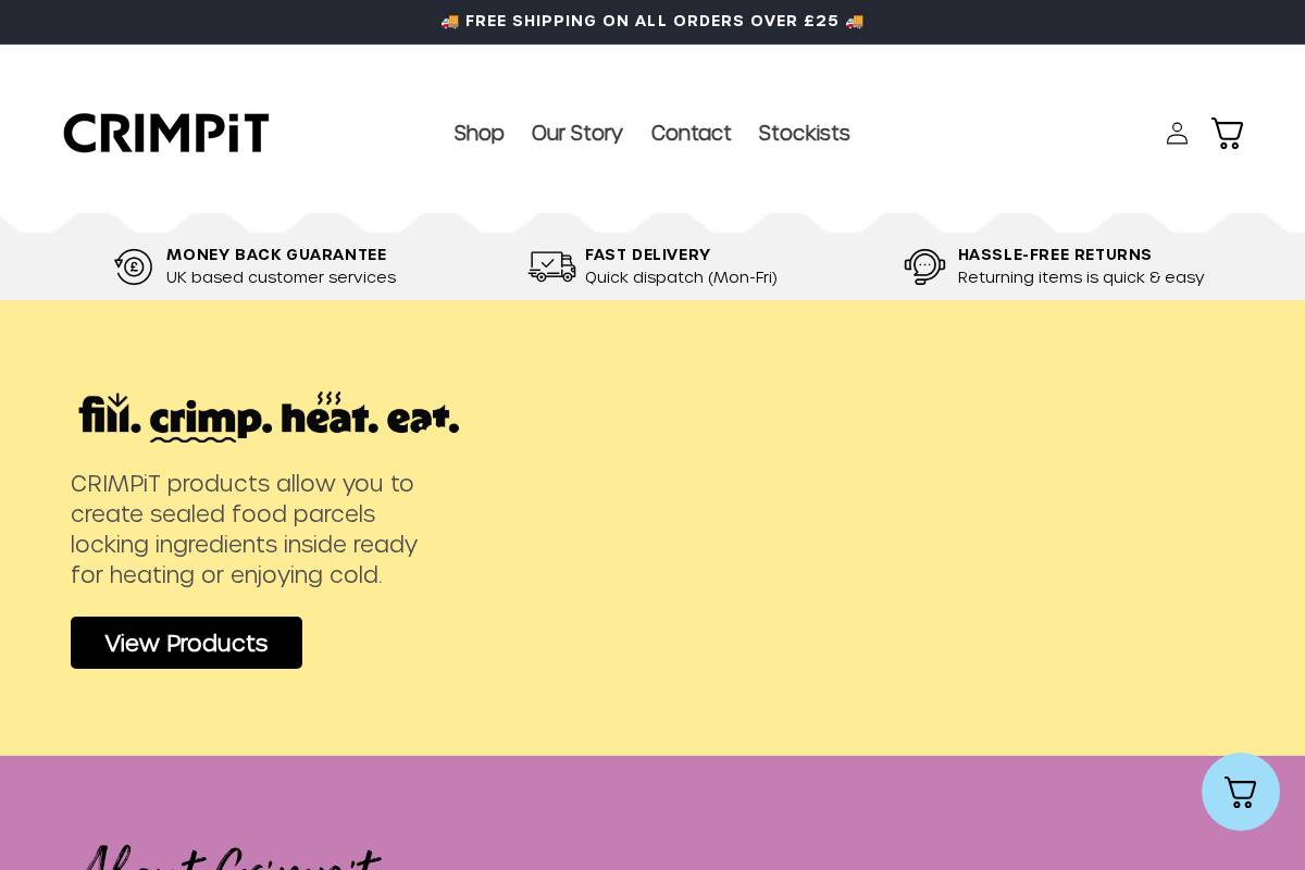 crimpit.com homepage screenshot