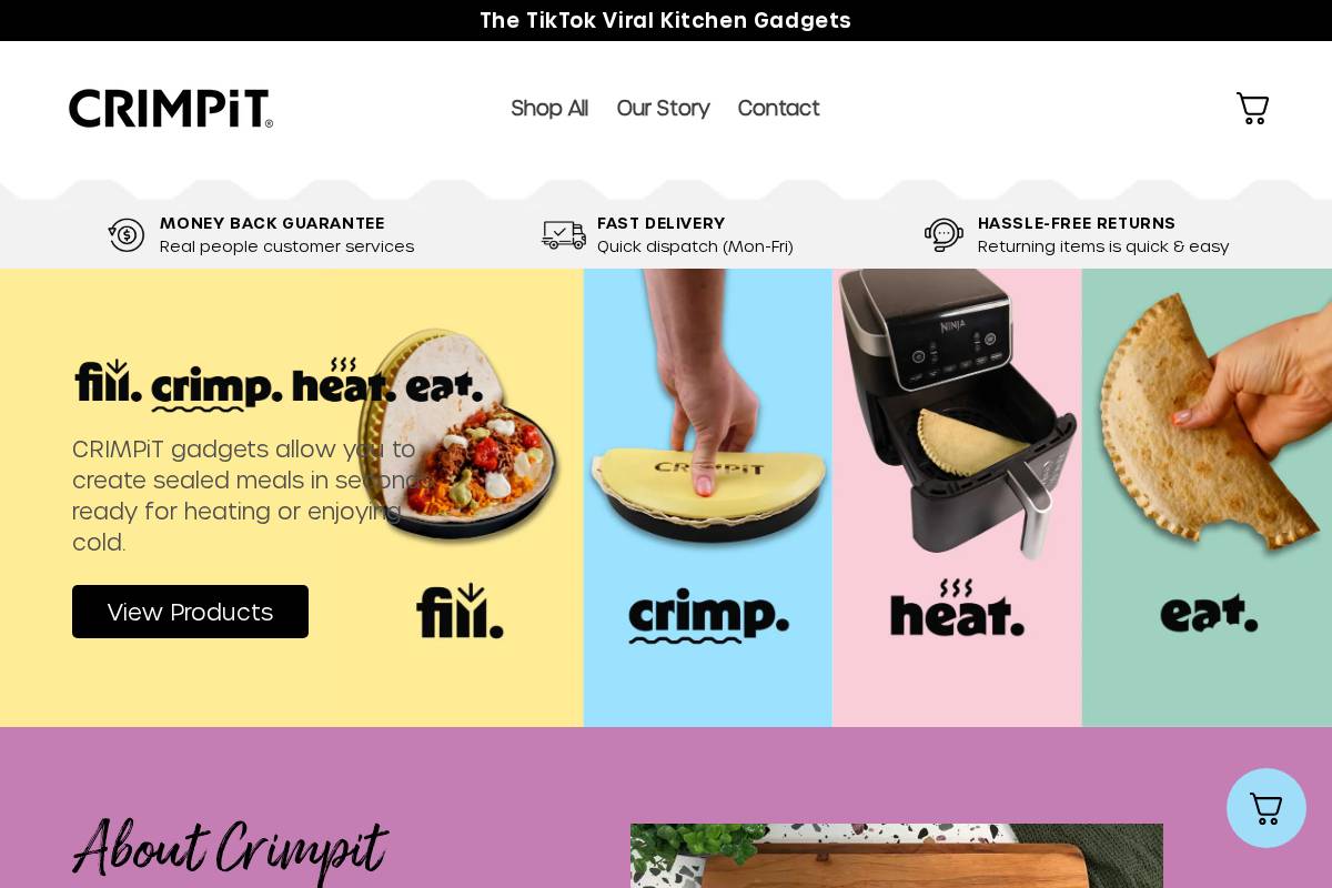 crimpit.com homepage screenshot