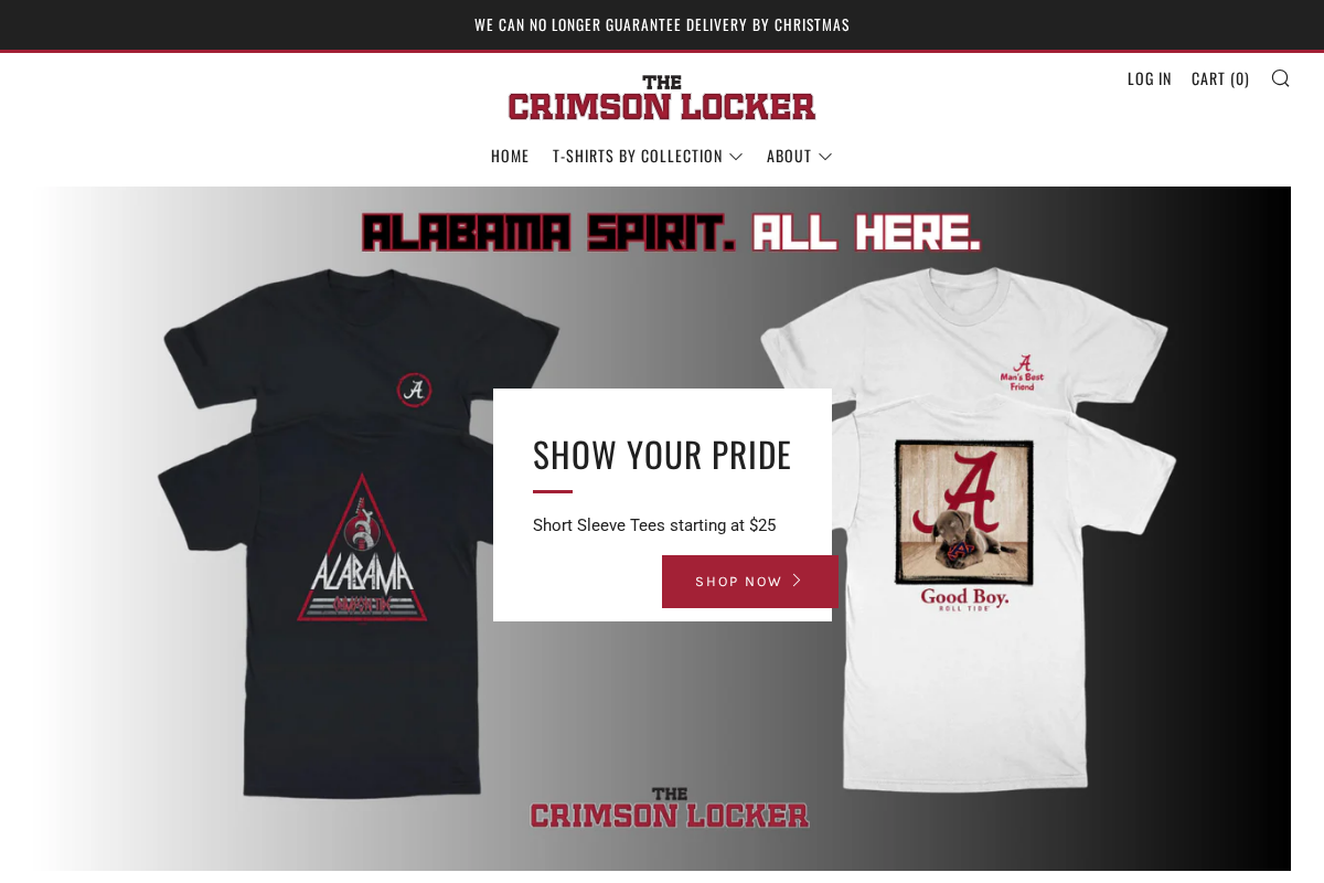 crimsonlocker.com homepage screenshot