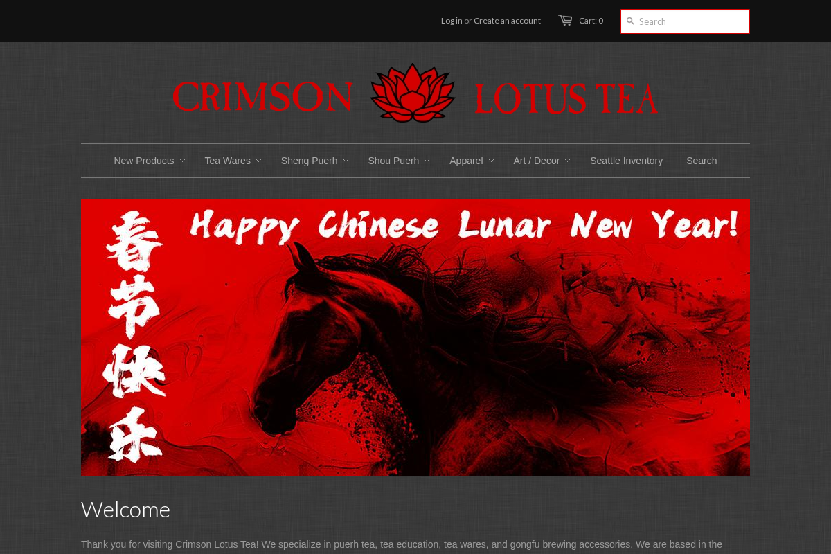Specializing in Puerh Tea, Gongfu Tea Accessories, Tea Tastings, Events, and Education. homepage screenshot