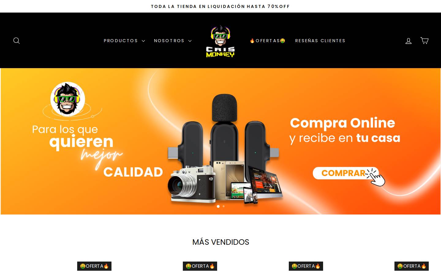 crismonkey.com homepage screenshot