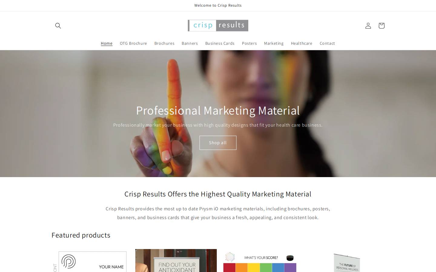 crispresults.com homepage screenshot
