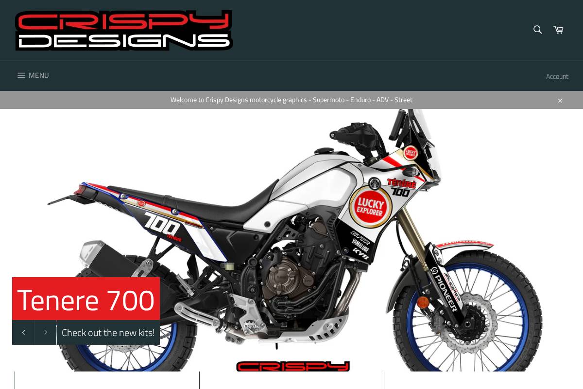 crispydesigns.co.uk homepage screenshot