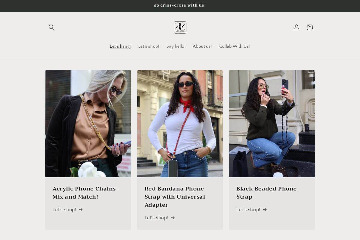 crisscrosscompany.com homepage screenshot