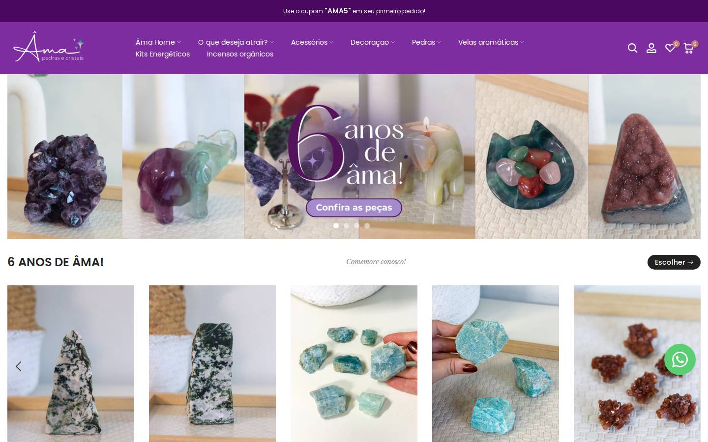 cristaisama.com.br homepage screenshot