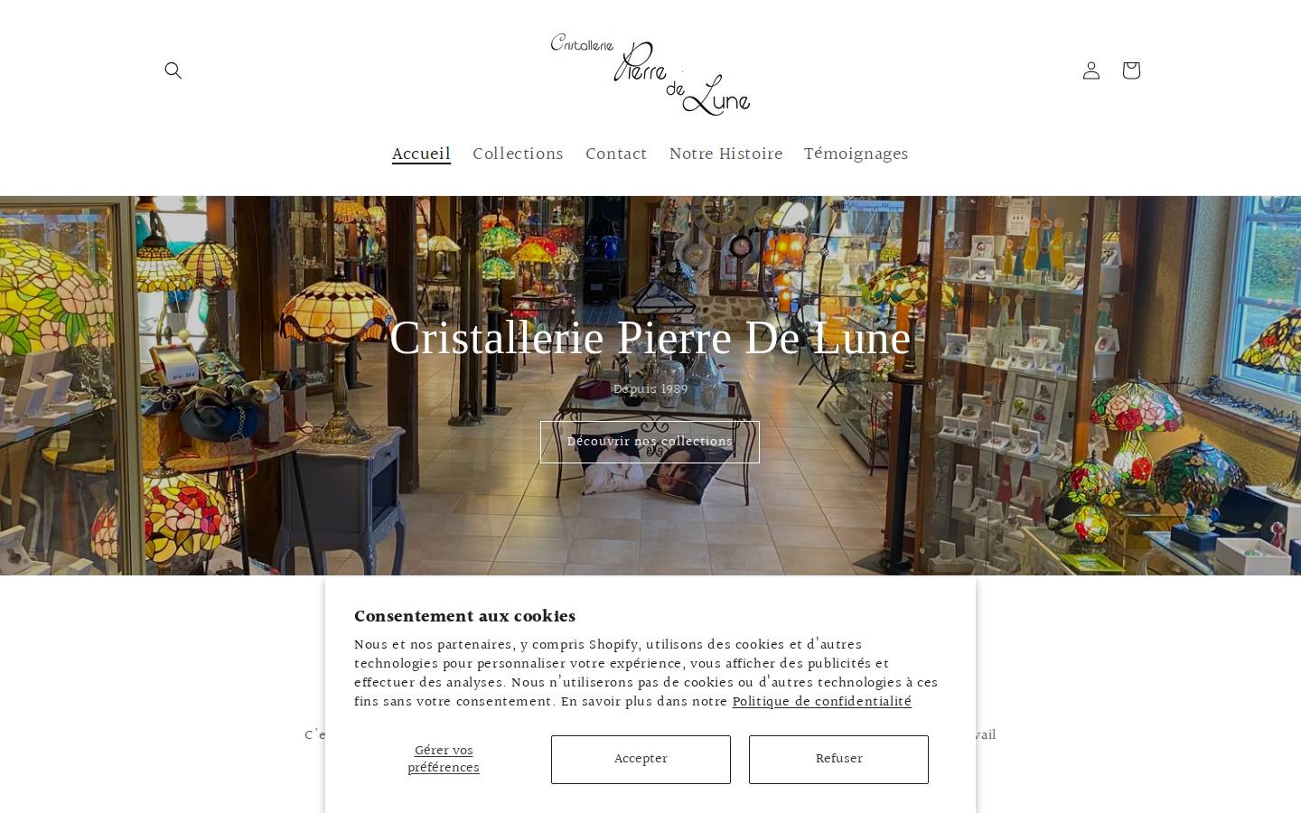 cristallerie-pierre-de-lune.com homepage screenshot