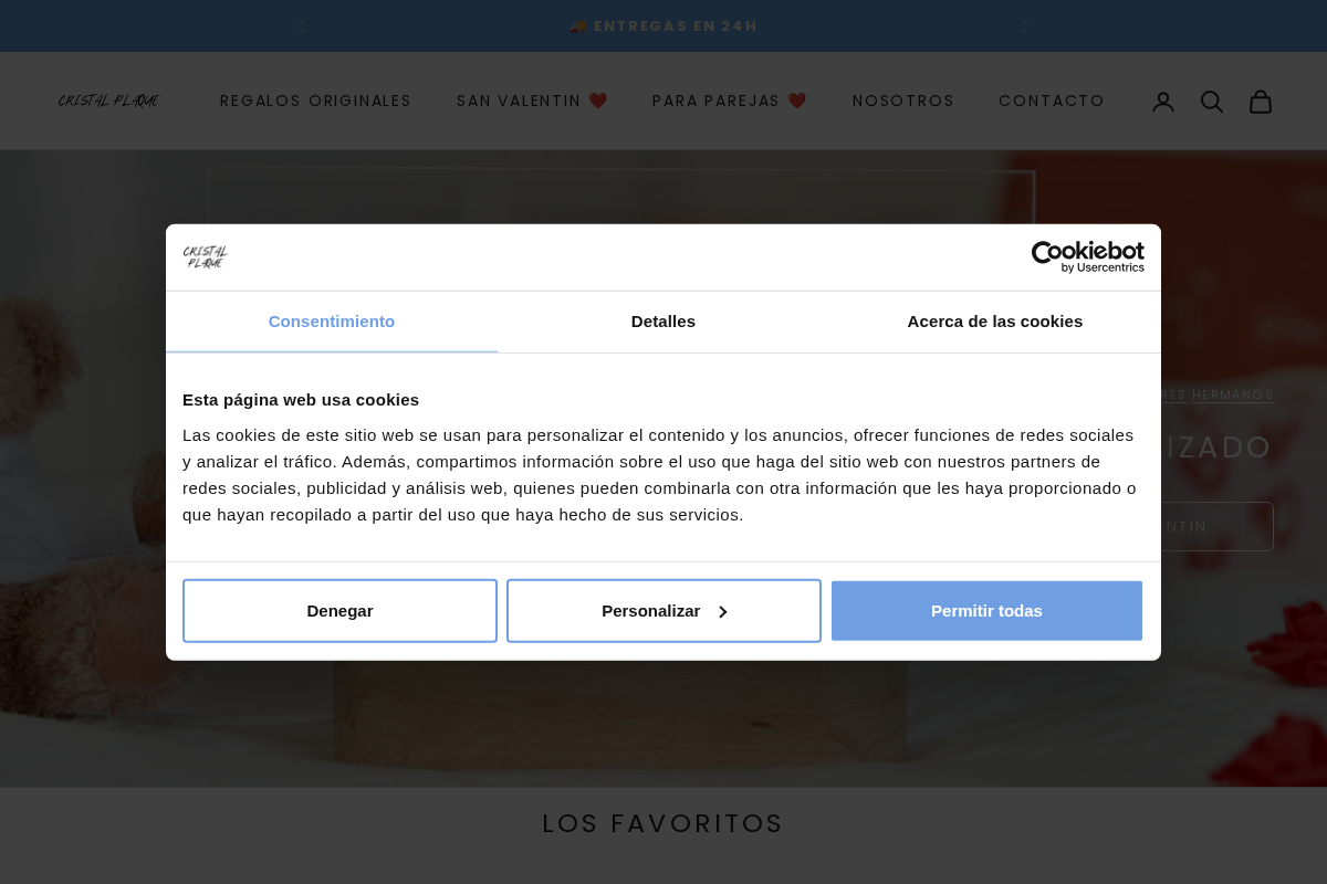 Cristalplaque homepage screenshot