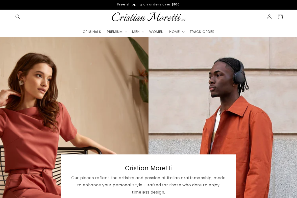 Cristian Moretti homepage screenshot
