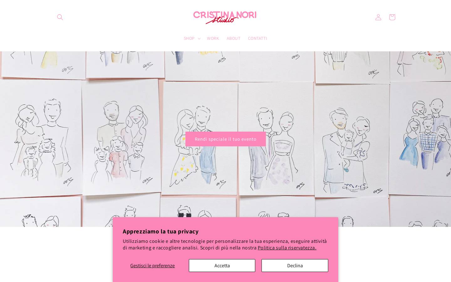cristinanoristudio.com homepage screenshot