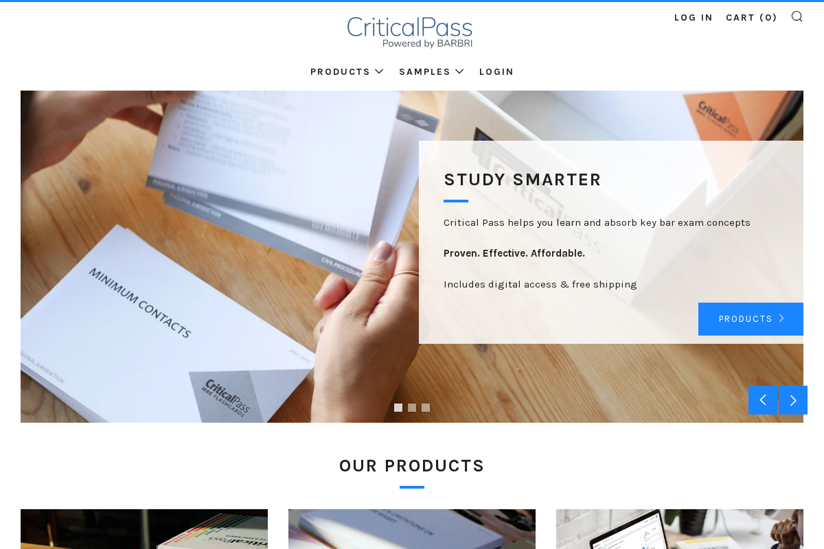 criticalpass.com homepage screenshot