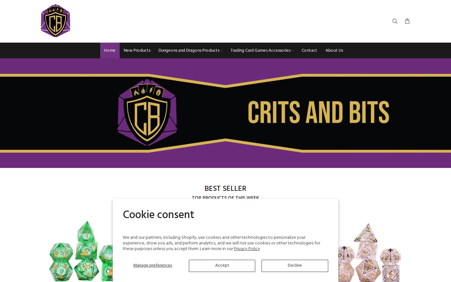 critsandbits.com.au homepage screenshot