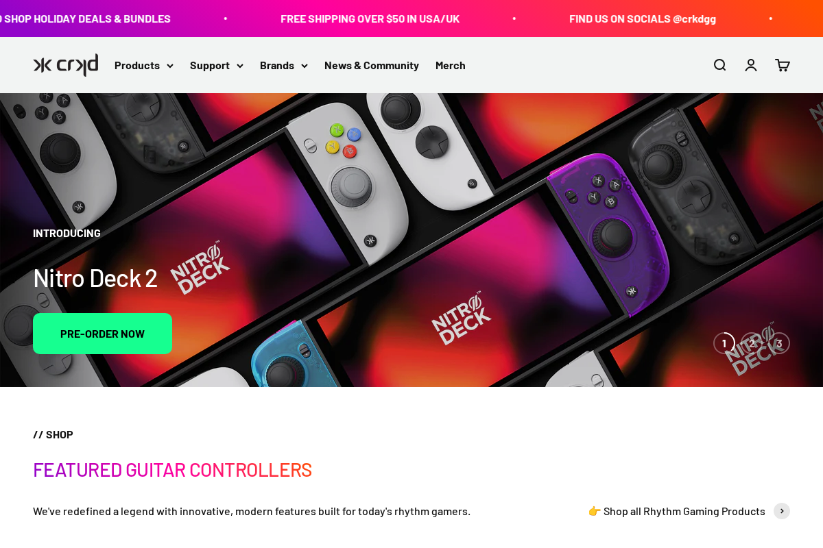 Crkd homepage screenshot