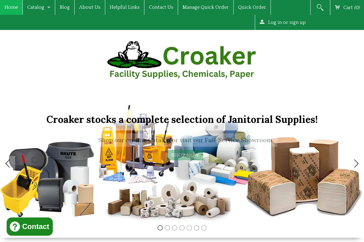 Croaker, Inc homepage screenshot